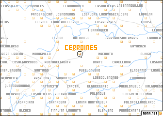 map of Cerro Inés