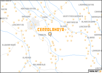 map of Cerro La Hoya
