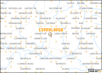 map of Cerro Largo