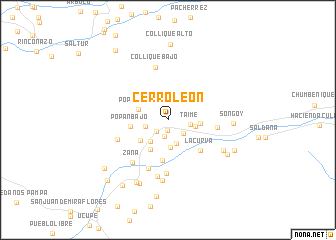 map of Cerro León