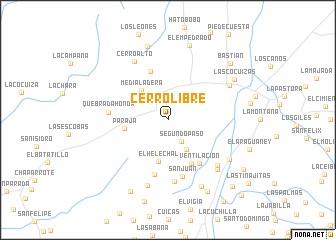 map of Cerro Libre