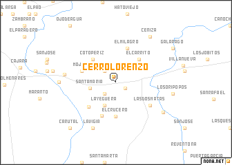 map of Cerro Lorenzo