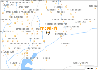 map of Cerro Mel