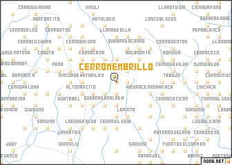 map of Cerro Membrillo