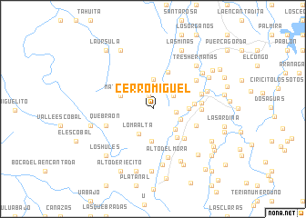 map of Cerro Miguel