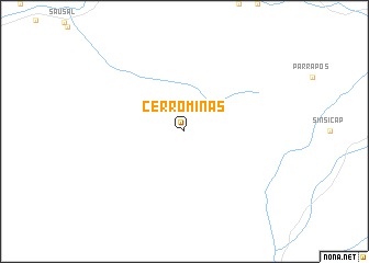 map of Cerro Minas