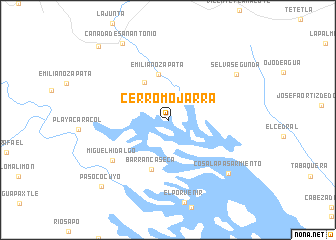 map of Cerro Mojarra