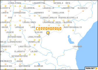 map of Cerro Morado