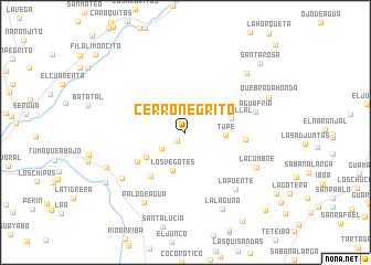 map of Cerro Negrito