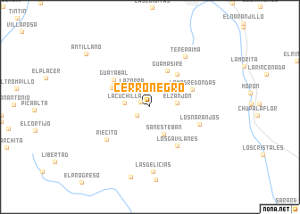 map of Cerro Negro