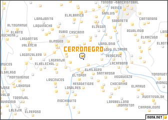 map of Cerro Negro