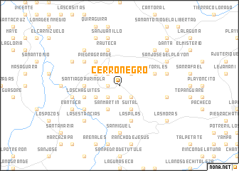 map of Cerro Negro