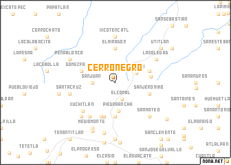 map of Cerro Negro
