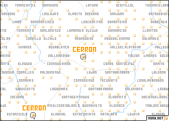 map of Cerrón