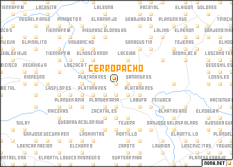 map of Cerro Pacho