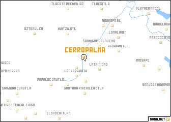 map of Cerro Palma