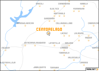 map of Cerro Pelado