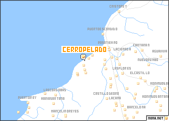 map of Cerro Pelado