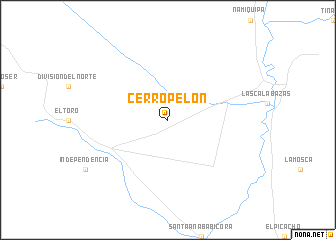 map of Cerro Pelón