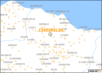 map of Cerro Pelón