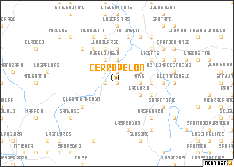 map of Cerro Pelón