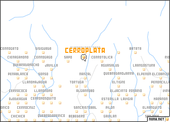 map of Cerro Plata