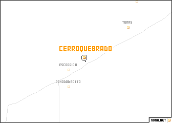 map of Cerro Quebrado
