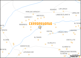 map of Cerro Redondo