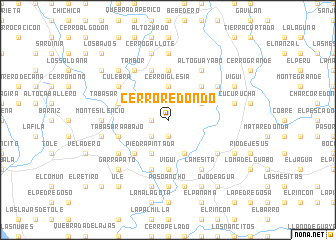 map of Cerro Redondo