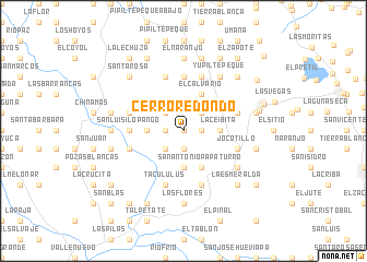 map of Cerro Redondo