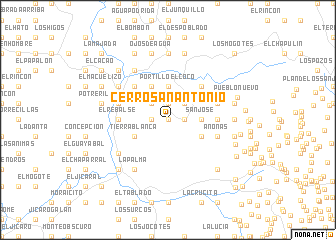 map of Cerro San Antonio