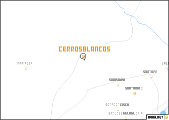 map of Cerros Blancos