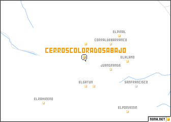 map of Cerros Colorados Abajo