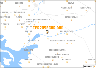 map of Cerro Seguridad