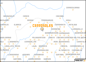 map of Cerro Soles