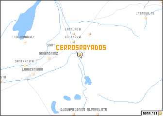 map of Cerros Rayados