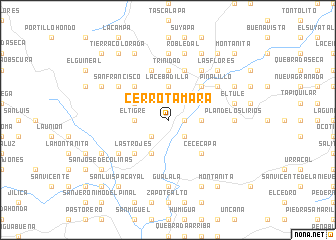 map of Cerro Támara