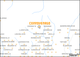 map of Cerro Venado