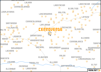 map of Cerro Verde