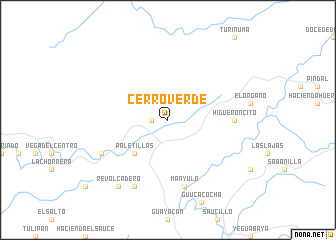 map of Cerro Verde