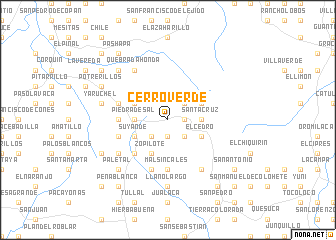 map of Cerro Verde