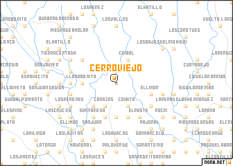 map of Cerro Viejo