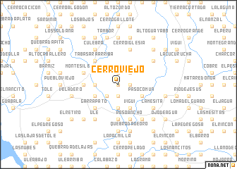 map of Cerro Viejo