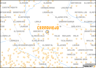 map of Cerro Viejo