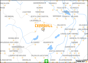 map of Cerro Vill