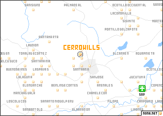 map of Cerro Wills