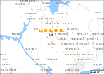 map of Cerro Zahino