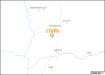 map of Cerro