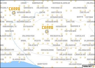 map of Cerro