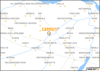 map of Cerruti